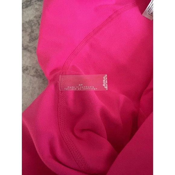 Free People Women's Never Better Crop Pink Size Small Yoga Activewear Nwot - Picture 4 of 4